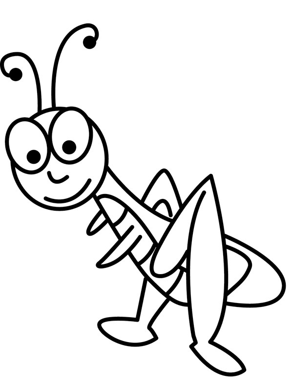 sauterelle Coloriage sauterelle Coloriage