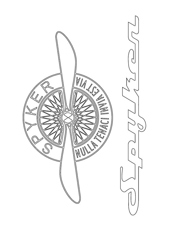 Logo Spyker Coloriage