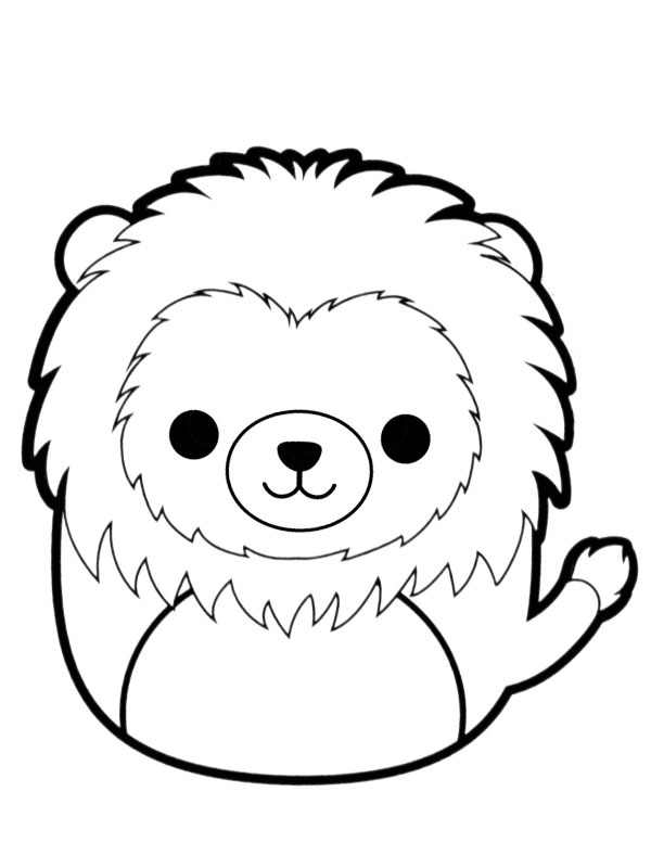 Squishmallows Lion Francis Coloriage Squishmallows Lion Francis Coloriage