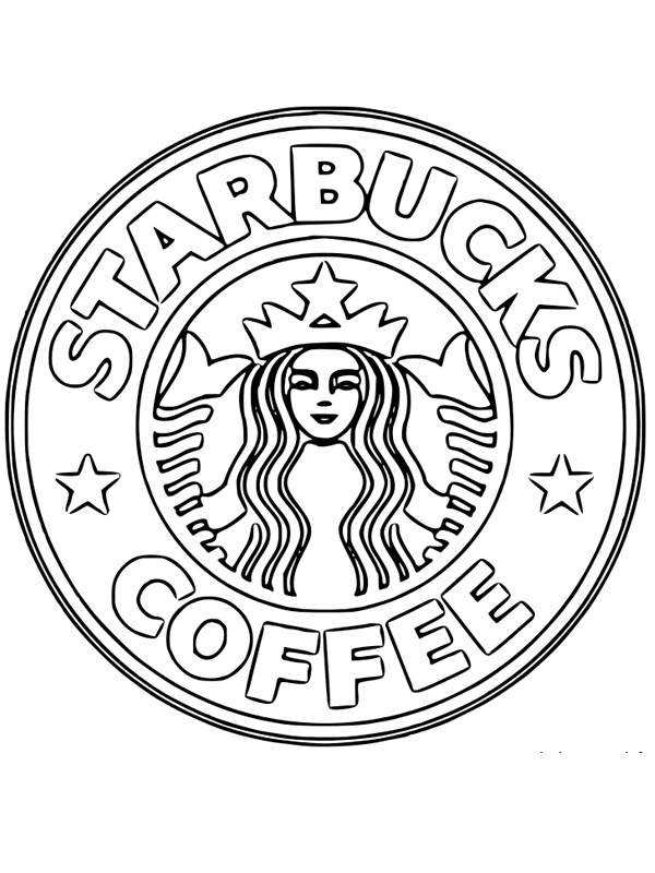 Logo Starbucks Coloriage Logo Starbucks Coloriage