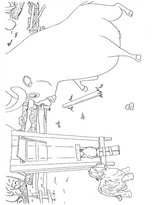 ferdinand le taureau Coloriage ferdinand le taureau Coloriage