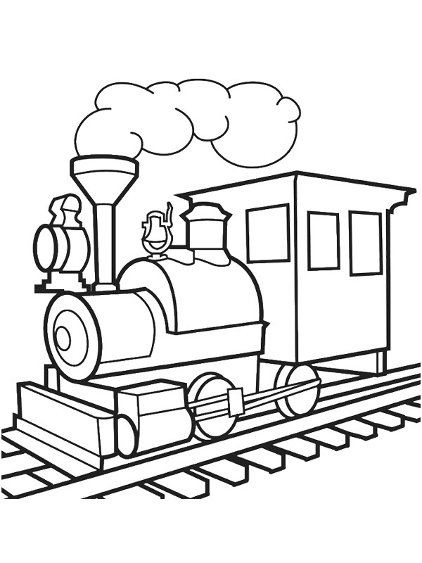 Locomotive à vapeur Coloriage