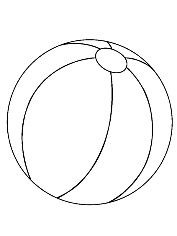 Ballon de plage Coloriage Ballon de plage Coloriage