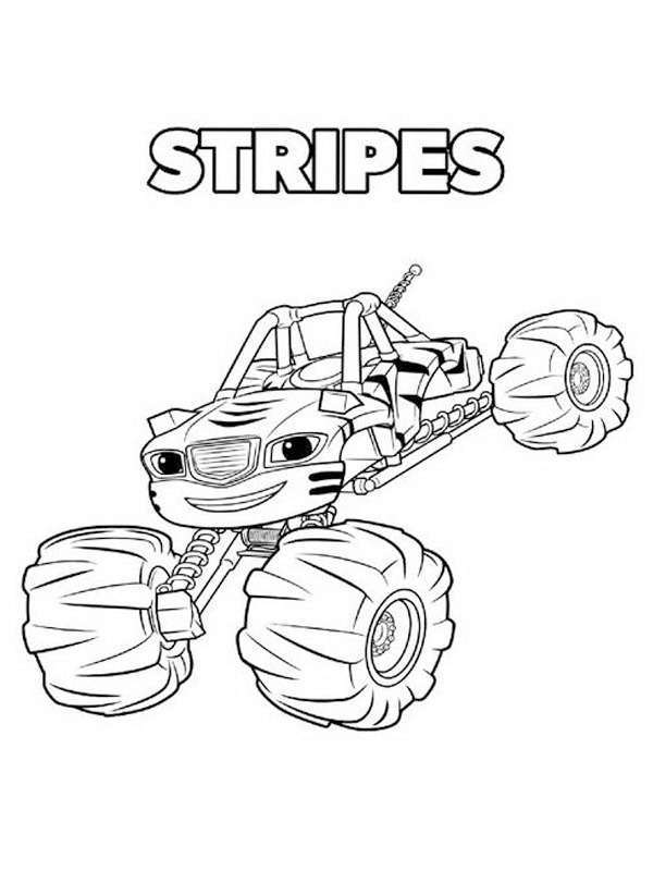 Stripes (Blaze et les Monster Machines) Coloriage