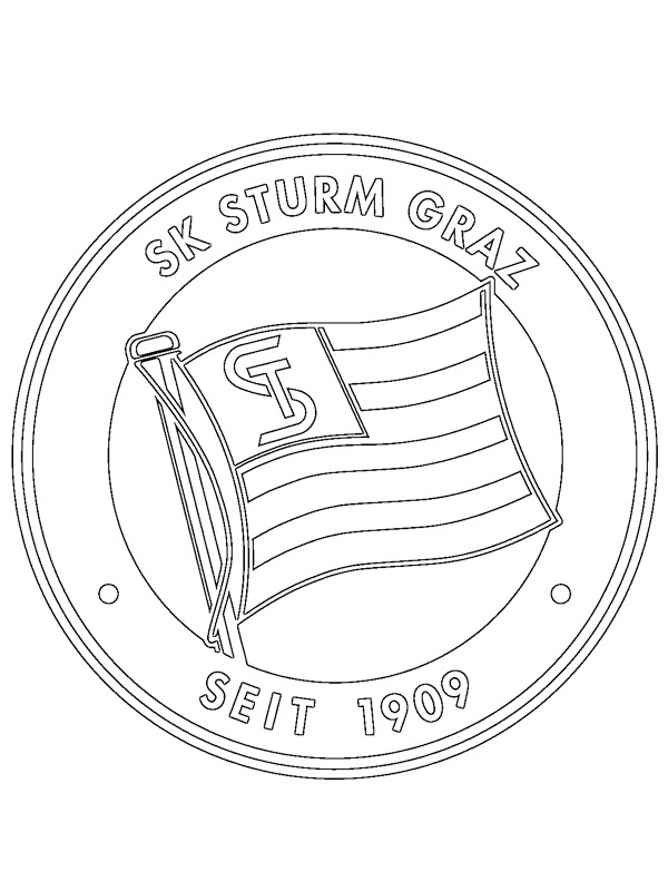 SK Sturm Graz Coloriage SK Sturm Graz Coloriage