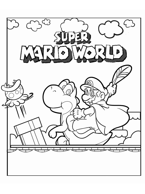 Super Mario World Coloriage
