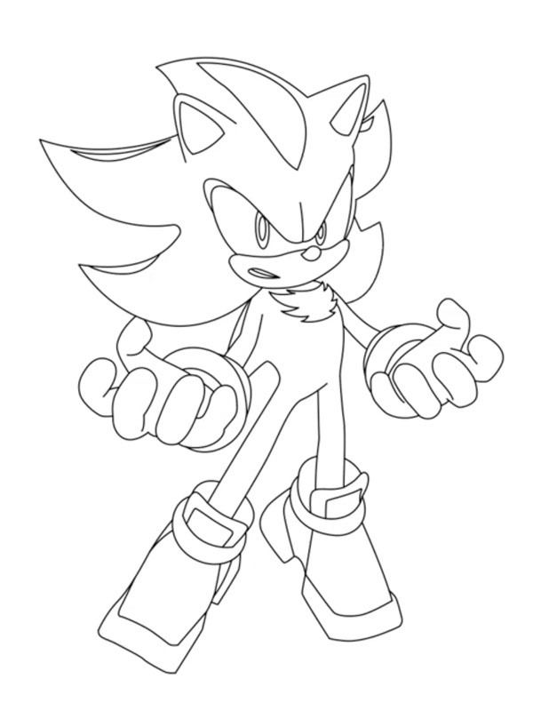 Super Shadow Coloriage Super Shadow Coloriage