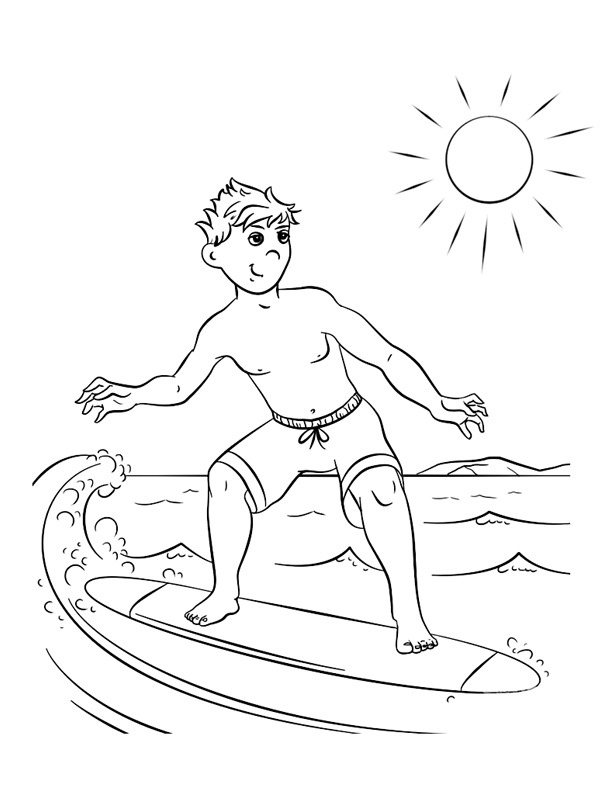 surf Coloriage surf Coloriage