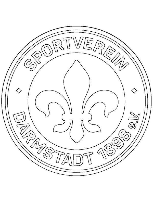 SV Darmstadt 98 Coloriage SV Darmstadt 98 Coloriage