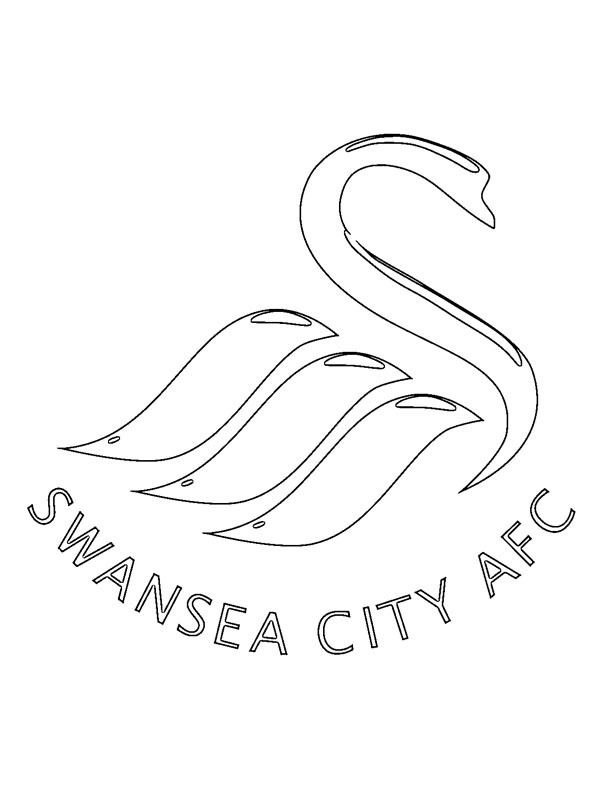 Swansea City AFC Coloriage Swansea City AFC Coloriage