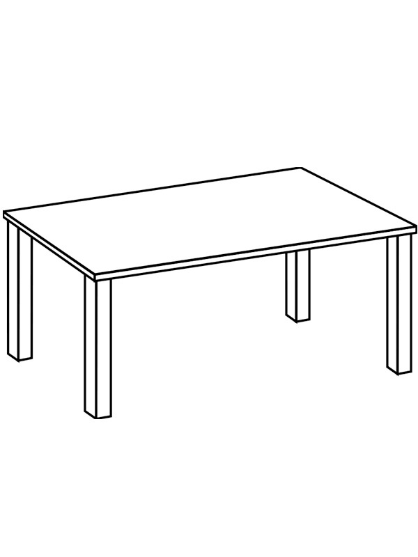 table Coloriage table Coloriage