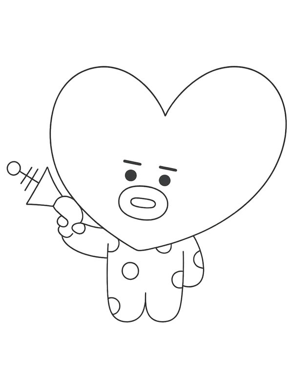 Tata BT21 Coloriage Tata BT21 Coloriage