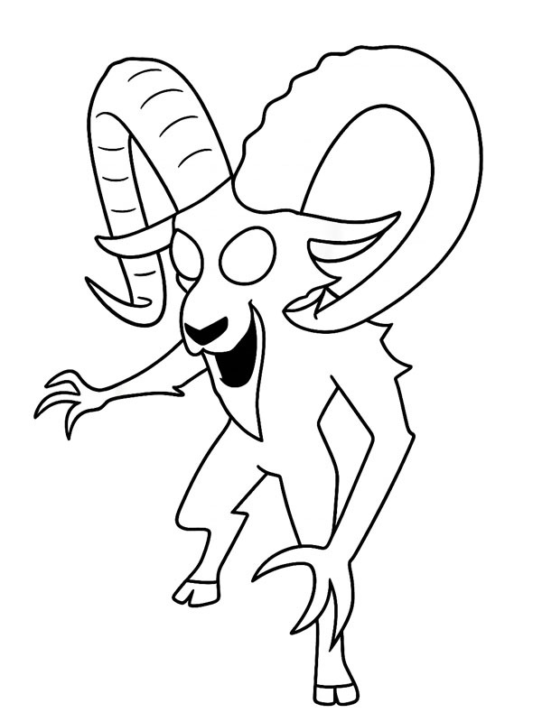 The Ram (99 Nights in the Forest) Coloriage The Ram (99 Nights in the Forest) Coloriage