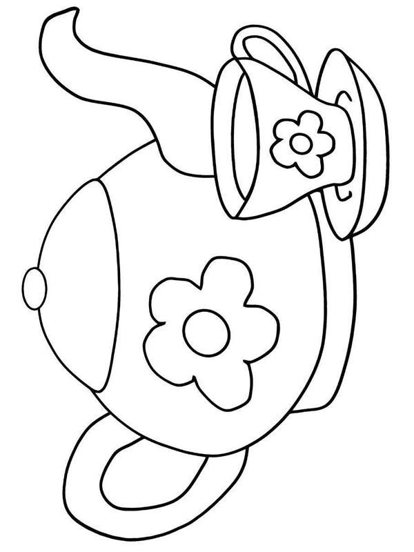 Théière Coloriage Théière Coloriage