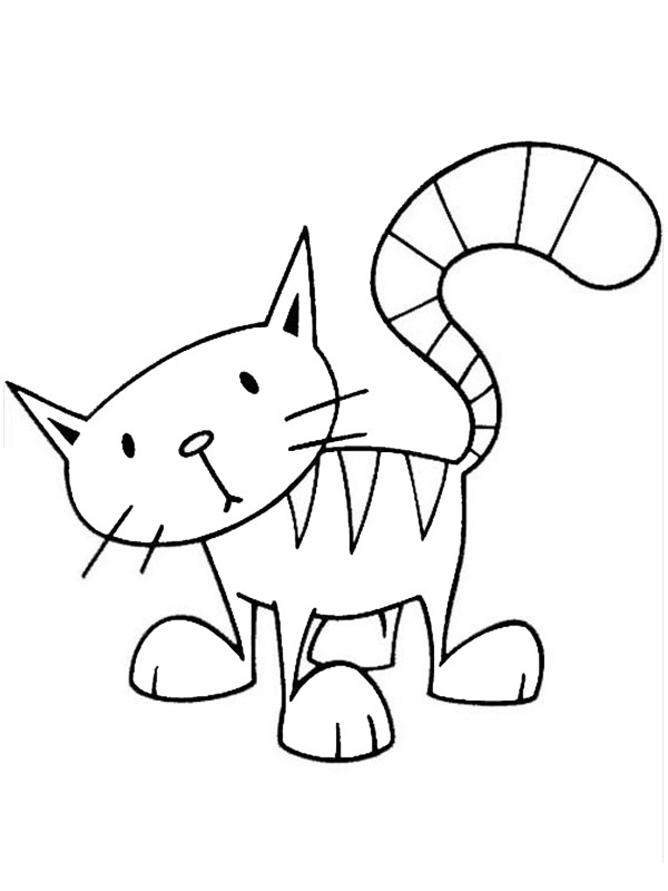 Chat sardine de bob le bricoleur Coloriage Chat sardine de bob le bricoleur Coloriage