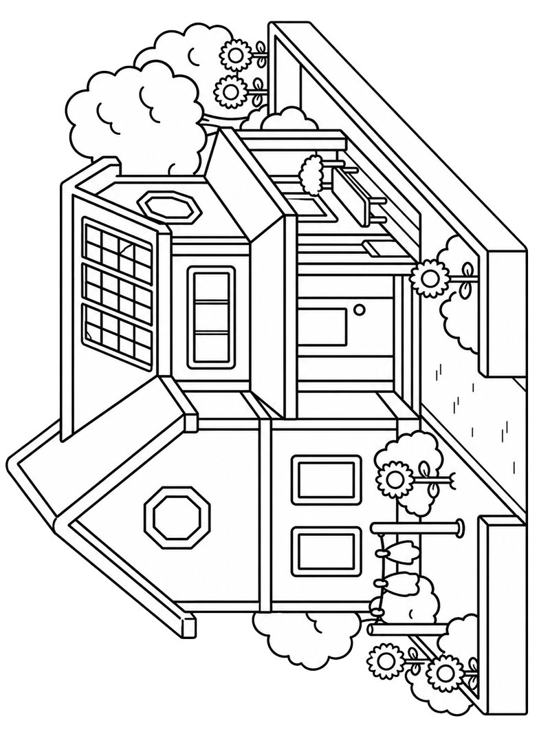Maison Toca Boca Coloriage Maison Toca Boca Coloriage