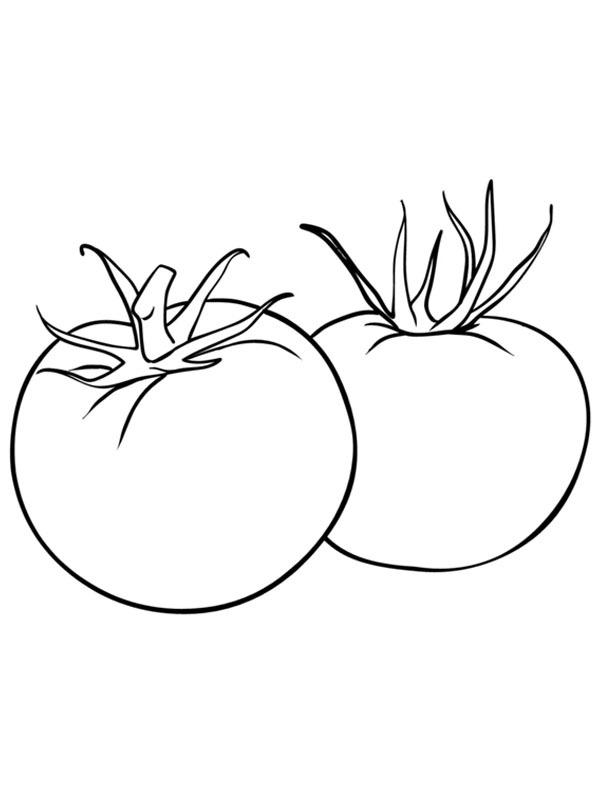 2 Tomates Coloriage 2 Tomates Coloriage