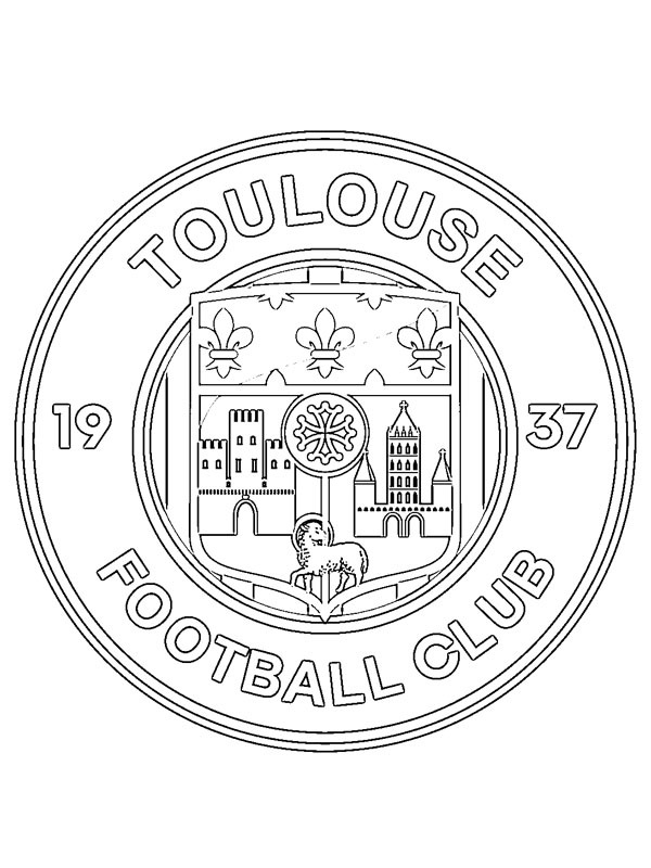 Toulouse FC Coloriage