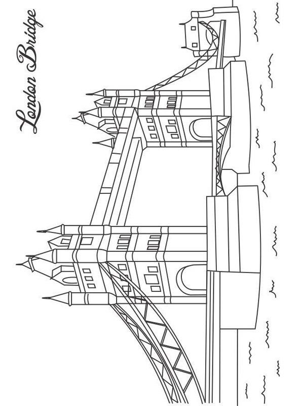 Tower Bridge London Coloriage Tower Bridge London Coloriage