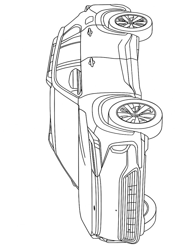 Toyota bZ Woodland Coloriage Toyota bZ Woodland Coloriage