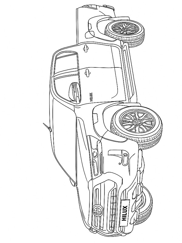 Toyota Hilux Coloriage Toyota Hilux Coloriage