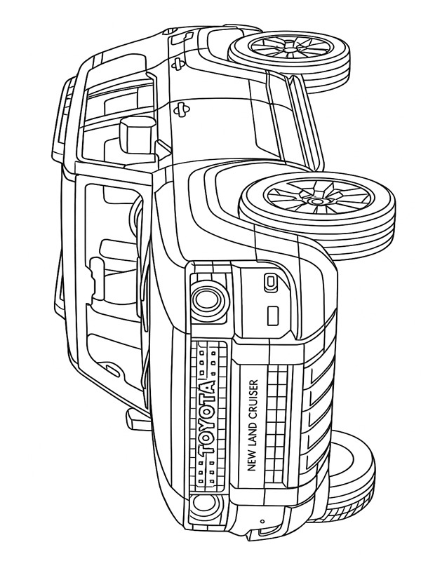 Toyota Land Cruiser Coloriage Toyota Land Cruiser Coloriage