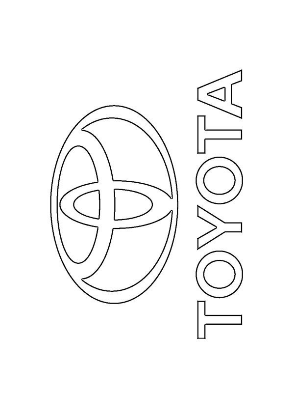 Logo Toyota Coloriage