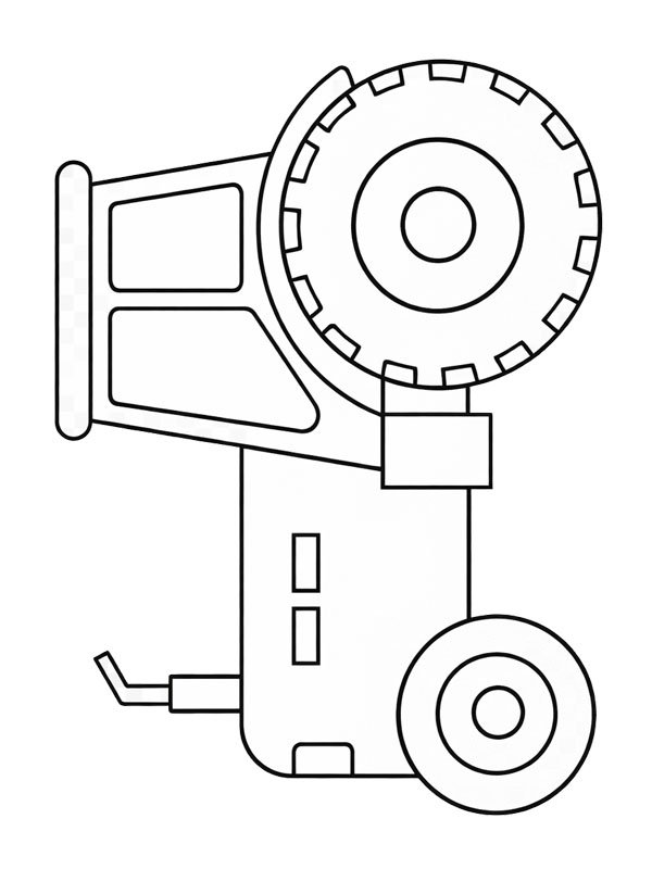 Tracteur pour les tout-petits Coloriage Tracteur pour les tout-petits Coloriage