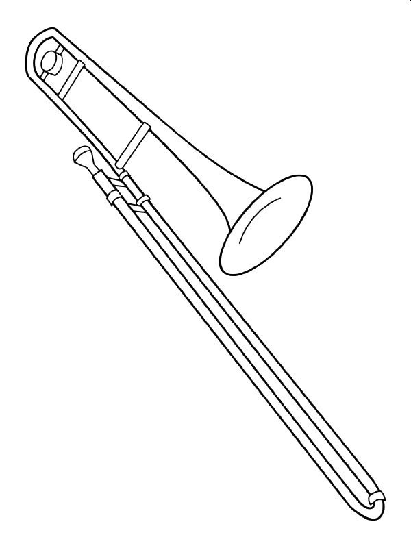 trombone Coloriage