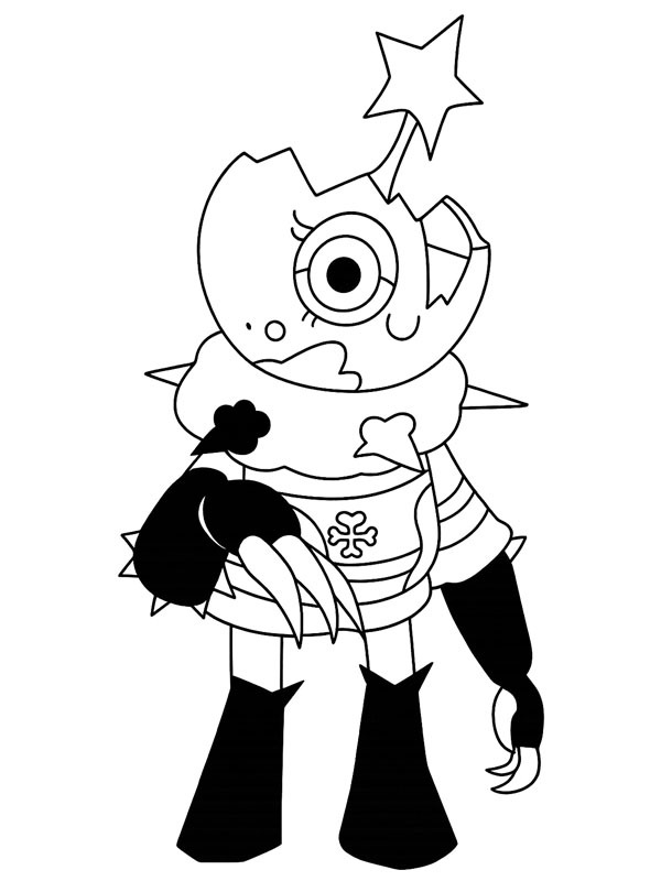 Twisted Bobette (Dandy's World) Coloriage Twisted Bobette (Dandy's World) Coloriage