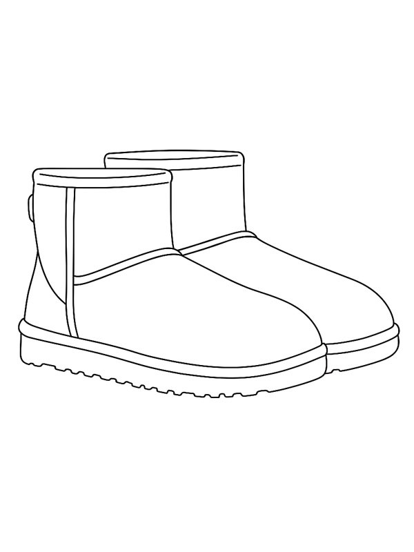 Chaussures Ugg Coloriage