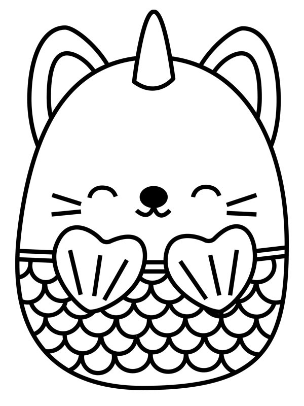Licorne Squishmallows Coloriage Licorne Squishmallows Coloriage
