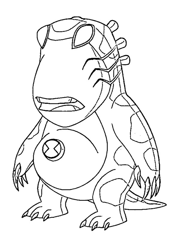 Gobe-Tout Coloriage Gobe-Tout Coloriage