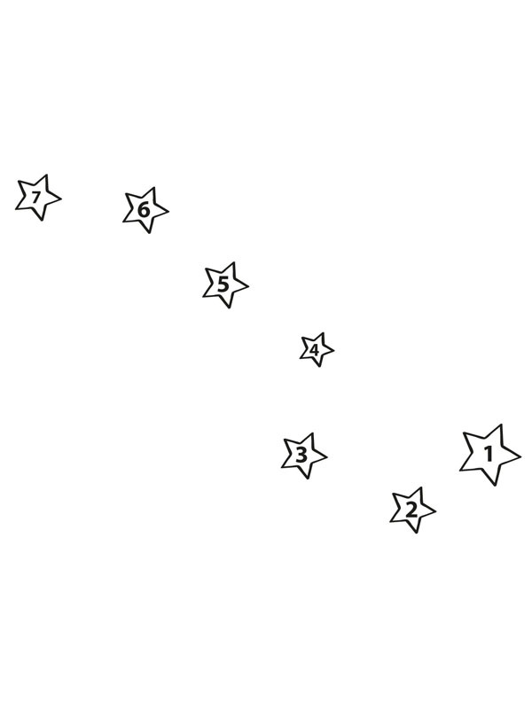 connecter les étoiles Coloriage connecter les étoiles Coloriage
