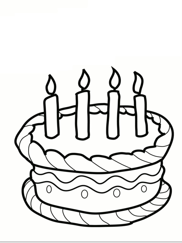 Bougie d'anniversaire - 4 illustration de vecteur. Illustration du  quatrième - 6364197