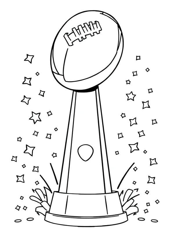 Trophée Vince Lombardi Coloriage Trophée Vince Lombardi Coloriage