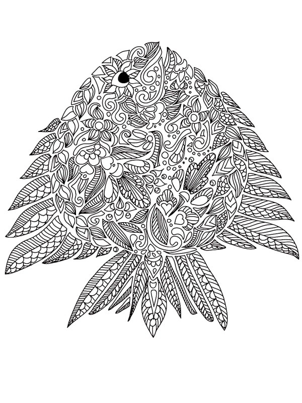 poisson adultes Coloriage poisson adultes Coloriage