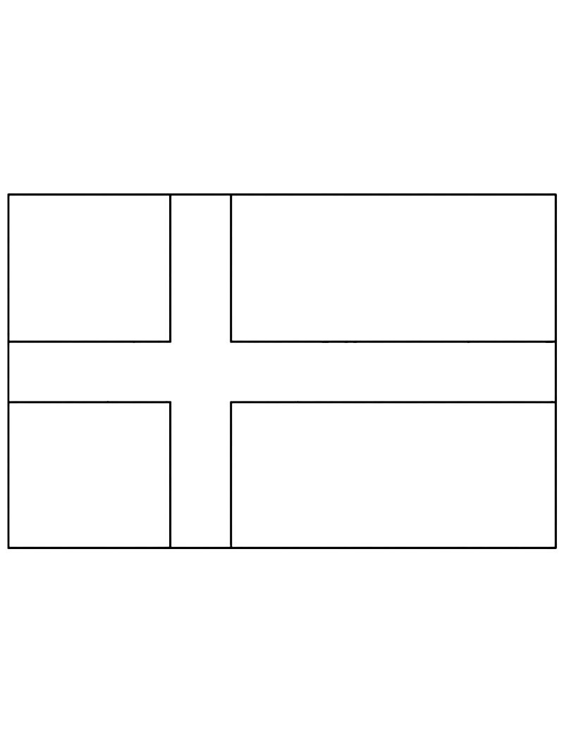 Drapeau du Danemark Coloriage Drapeau du Danemark Coloriage