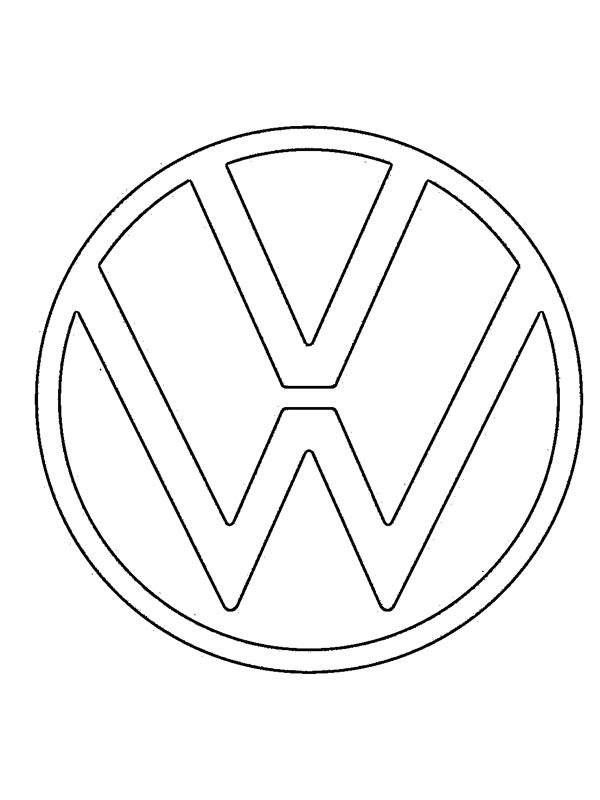 Image à colorier Logo Volkswagen