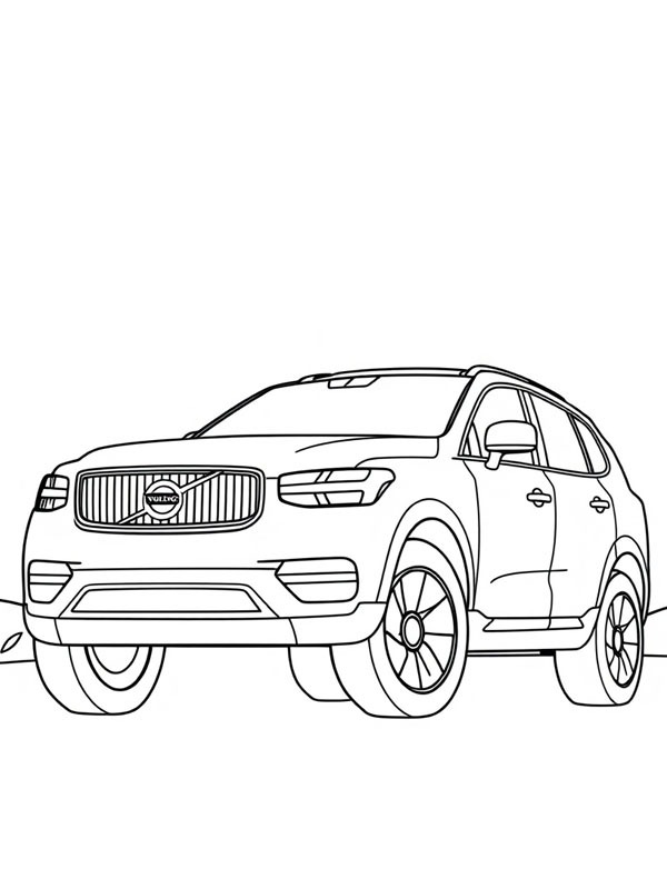 Volvo XC60 Coloriage Volvo XC60 Coloriage