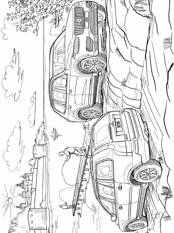 Volvo XC90 Coloriage Volvo XC90 Coloriage