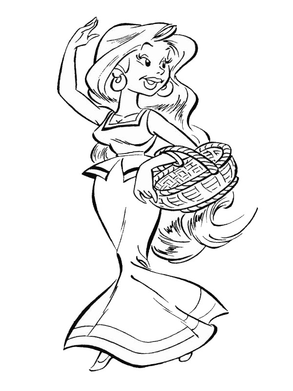 Falbala (Astérix) Coloriage Falbala (Astérix) Coloriage