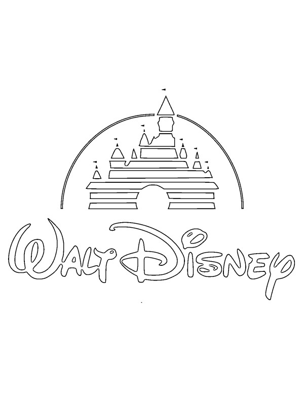 Logo Walt Disney Coloriage Logo Walt Disney Coloriage