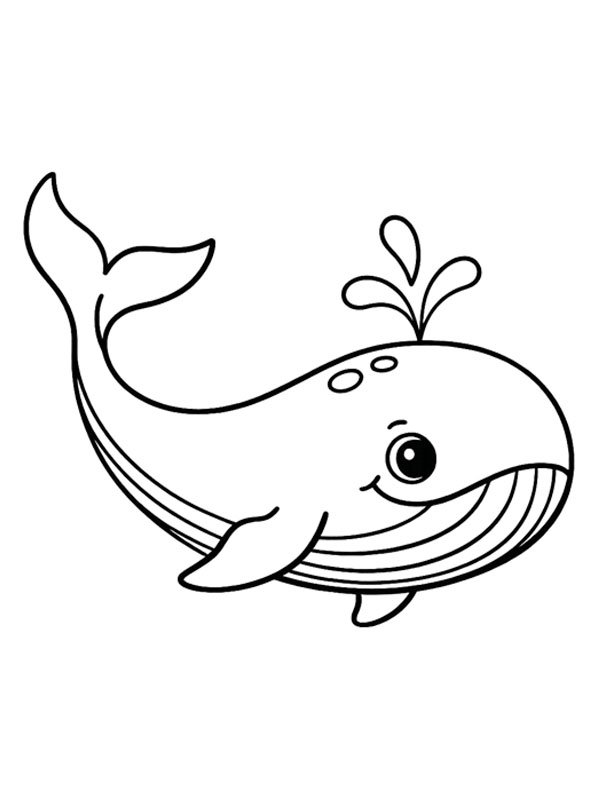 Baleine pour les tout-petits Coloriage