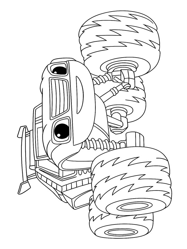 Watts Blaze et les Monster Machines Coloriage Watts Blaze et les Monster Machines Coloriage