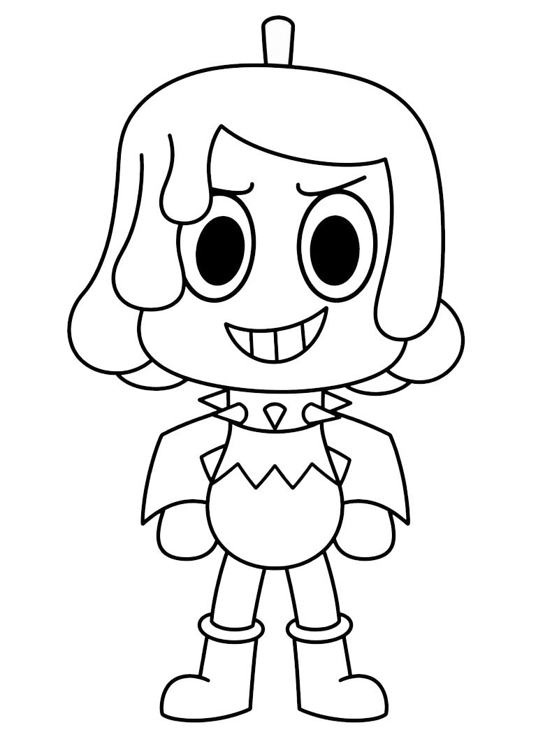 Waxwell (Dandy's World) Coloriage Waxwell (Dandy's World) Coloriage