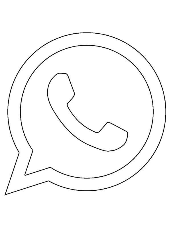 Logo WhatsApp Coloriage