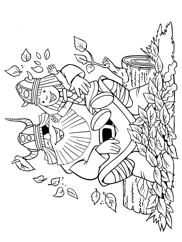 Halvar et Vic Coloriage Halvar et Vic Coloriage