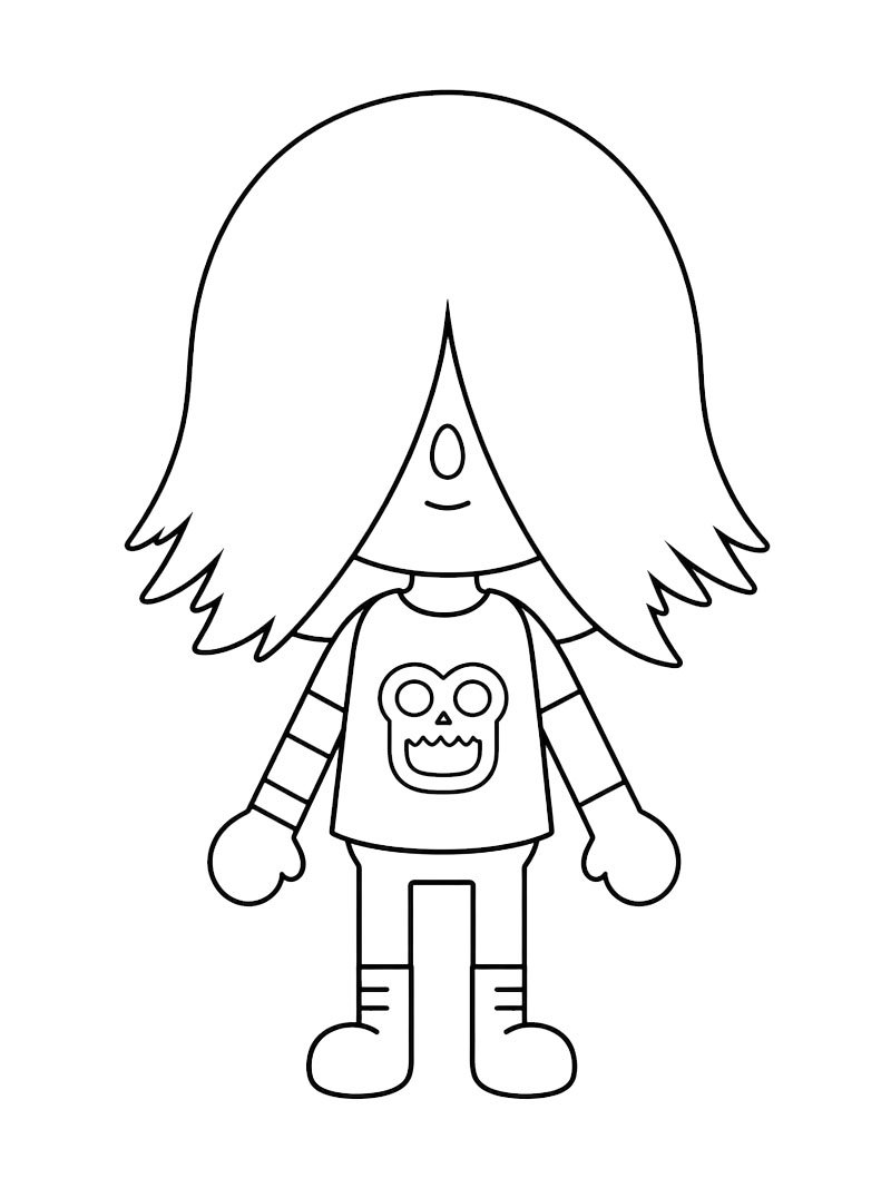 Xing (Toca Boca) Coloriage Xing (Toca Boca) Coloriage