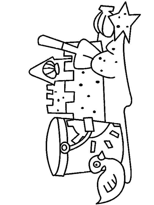 château de sable Coloriage château de sable Coloriage